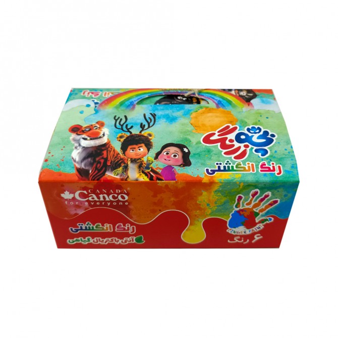 رنگ انگشتی 6 رنگ بچه زرنگ کنکو