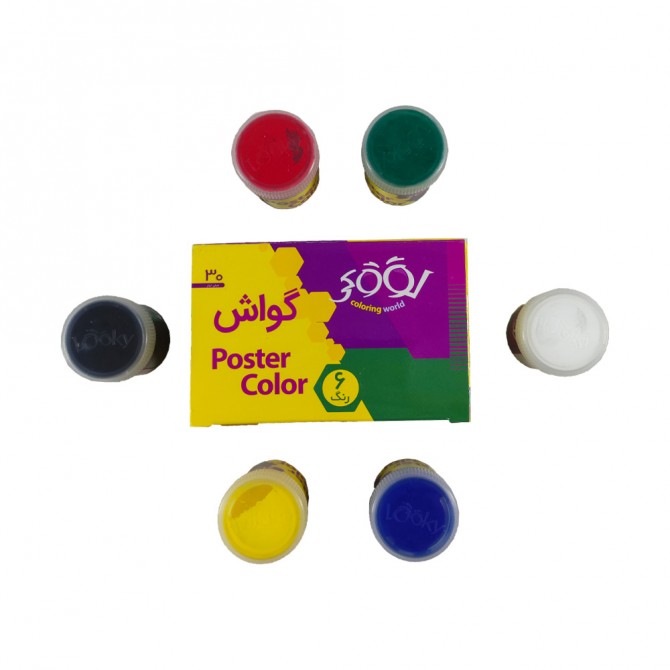 گواش 6 رنگ لوکی