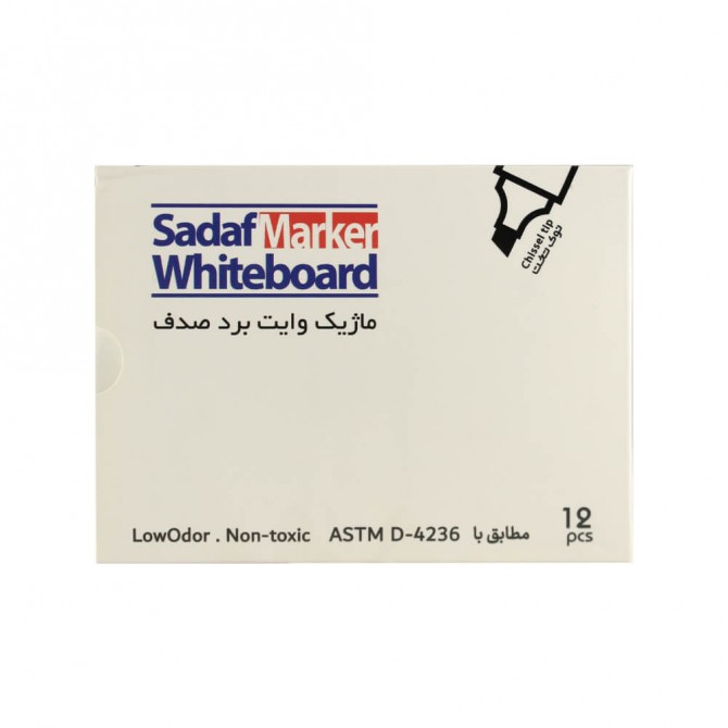 ماژیک وایت برد مشکی سرتخت صدف