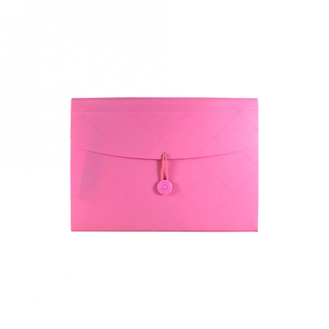 کیف سهند اکسپندینگ فایل کش وسط 574D رنگ صورتی