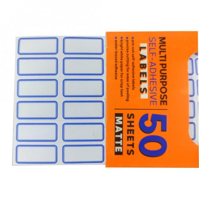 برچسب قیمت دور آبی 105 بسته 50 عددی