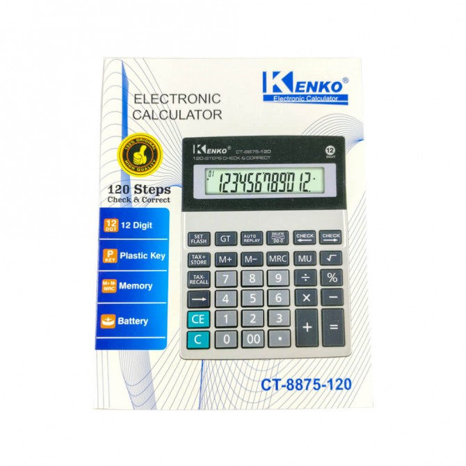 ماشین حساب ساده رومیزی KENK CT-8875-120