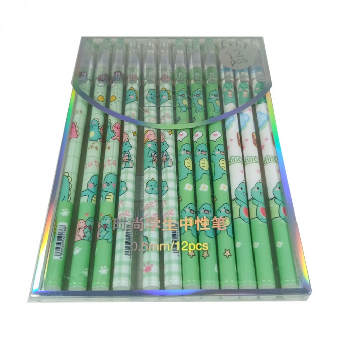 خودکار پاک کن دار فانتزی بسته 12 عددی
