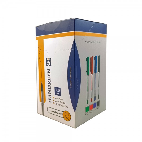 خودکار آبی هندرین نوک درشت 1mm