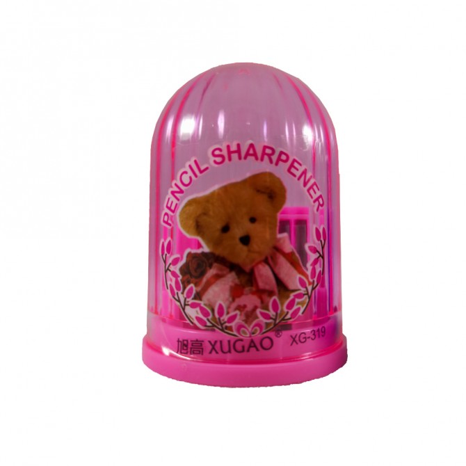 تراش دوقلو مخزن دار XG-319 رنگی خرسی