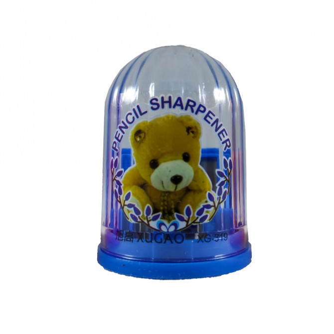 تراش دوقلو مخزن دار XG-319 رنگی خرسی